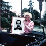 Marilyn Monroe with Portrait of Abraham Lincoln