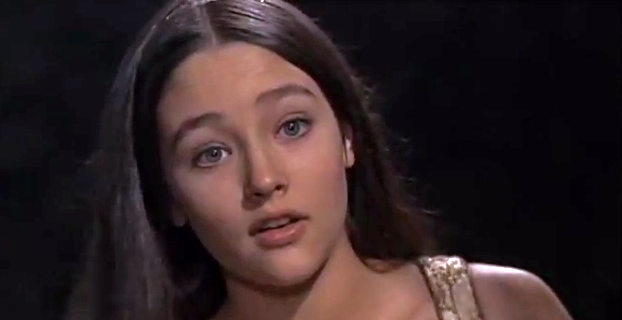 Olivia Hussey in Zeferelli's adaption of Shakespeare's Romeo and Juliet