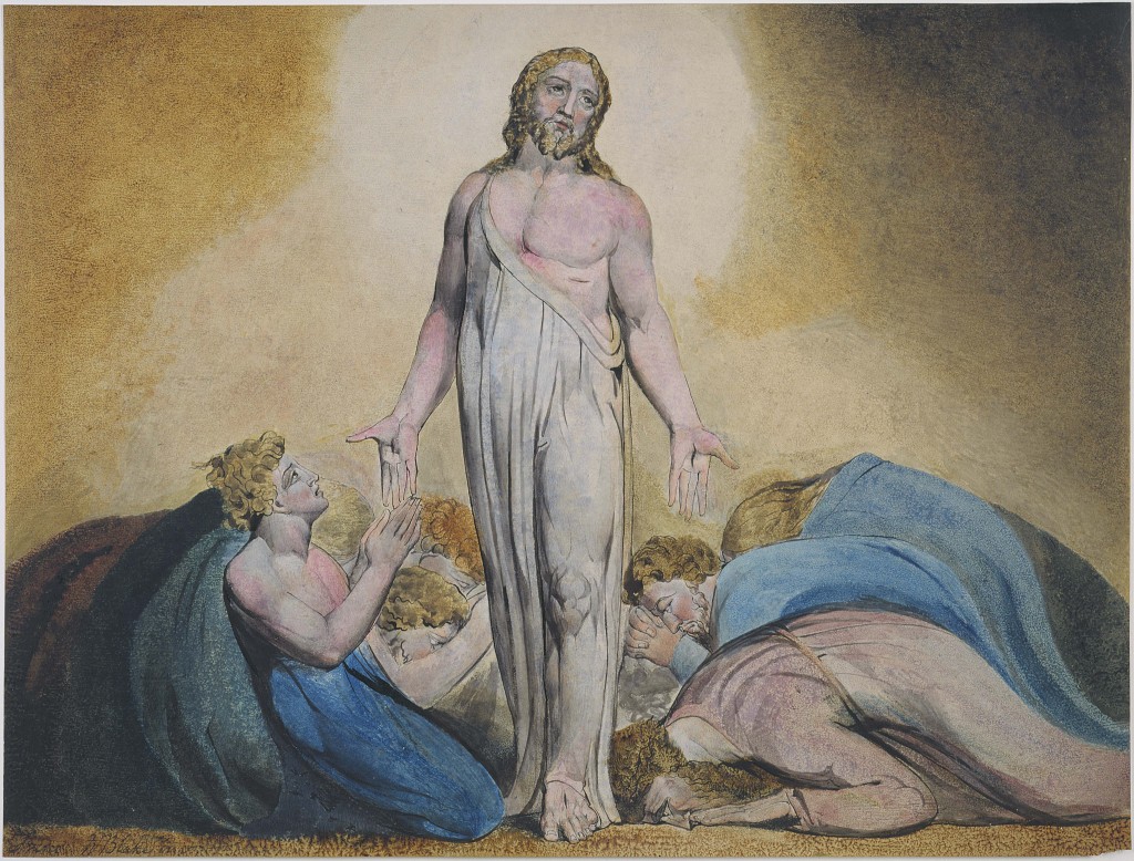 Jesus Christ Visits his apostle After The Resurrection - As Portrayed by artist, William Blake (18 -  )