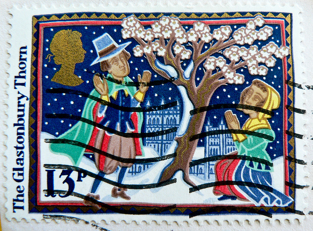 The 1986 Christmas Stamp of the Glastonbury Thorn